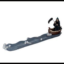 The Reaper Ferryman of Death with Oar Ashcatcher Incense Stick Burner
