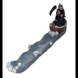 The Reaper Ferryman of Death with Oar Ashcatcher Incense Stick Burner