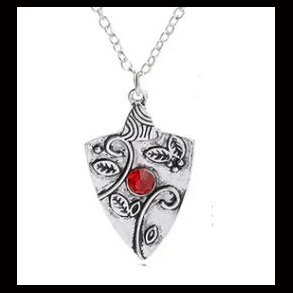 The Vampire Diaries Red Rhinestone Pendant