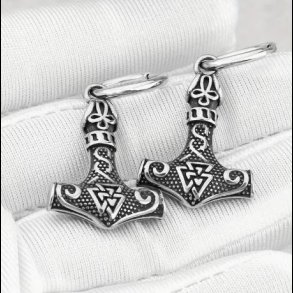 Thors Hammer Viking Earrings