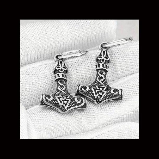 Thors Hammer Viking Earrings
