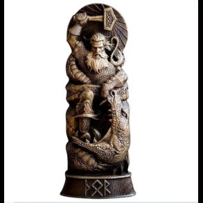 Thor Norse God Resin Wall Hanging Statue