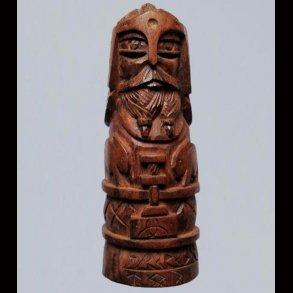 Thor figure made of wood