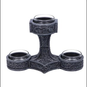 Thor's Hammer Tea Light Holder 18.5cm