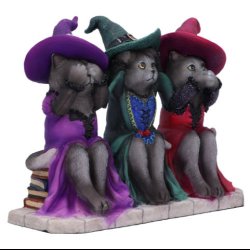 Three Wise Witchy Kittys 15.3cm