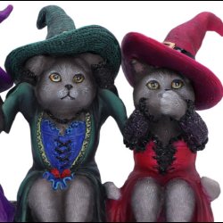 Three Wise Witchy Kittys 15.3cm