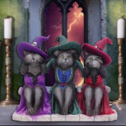Three Wise Witchy Kittys 15.3cm