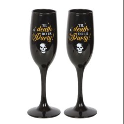 Til Death Do Us Party Champagne Flute Set