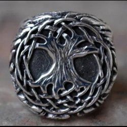 Tree of Life Yggdrasil Signet Ring