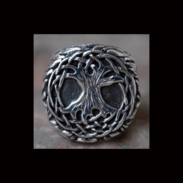 Tree of Life Yggdrasil Signet Ring