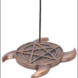 Triple Moon Pentacle Incense Burner 15.5cm