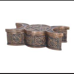 Triple Moon Trinket Box 18.5cm