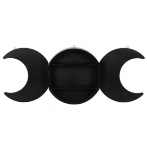   Triple Moon Wooden Shelving Display