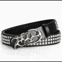 Triple Pyramid Square Stud Belt