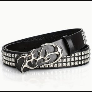 Triple Pyramid Square Stud Belt