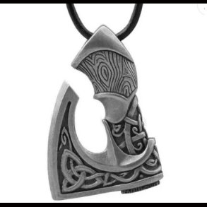 Viking Axe Pendant Necklace 