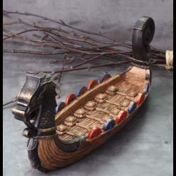 Viking Dragon Boat with shield