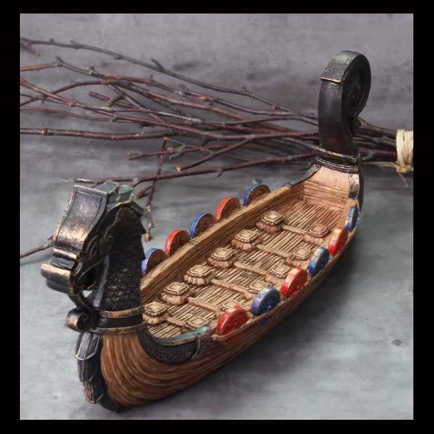 Viking Dragon Boat with shield