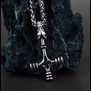 Viking Fenrir Wolf Cross Pendant