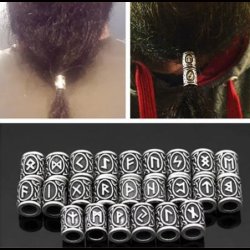Viking Rune Hair / Beard Beads