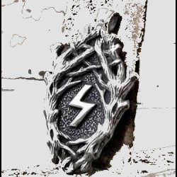 Viking Rune Branch pendant necklace
