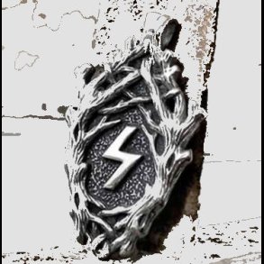 Viking Rune Branch pendant necklace