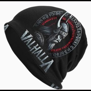 Viking Skull Beanie Hat 