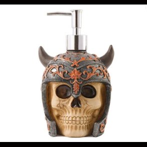 Viking Skull Dispenser Bottle