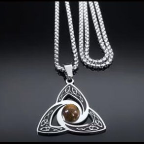Viking Trinity Knot Necklace 
