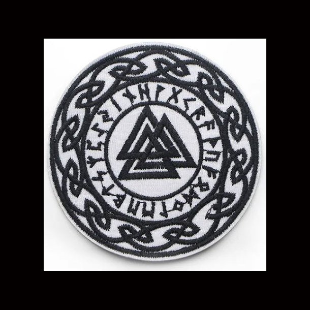 Viking Valknut Embroidered Cloth Iron On Patch 