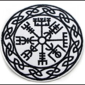 Viking Vegvisir Embroidered Cloth Iron On Patch 