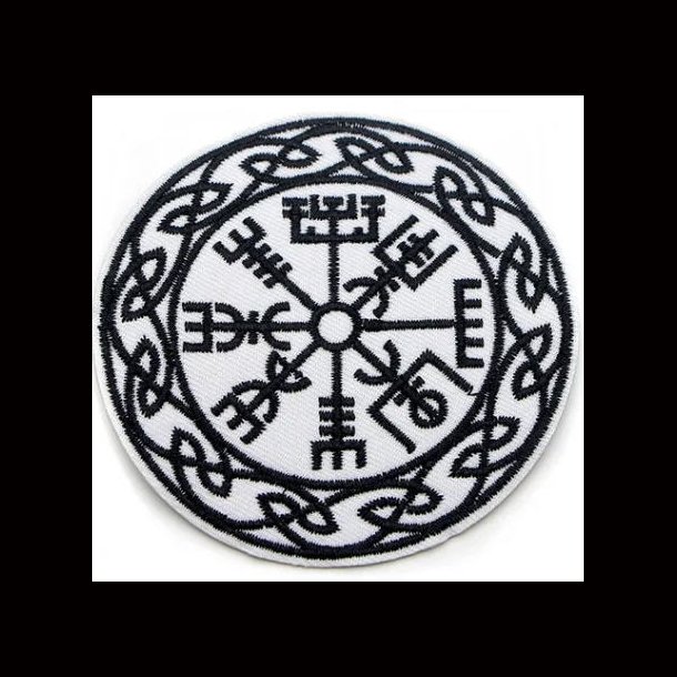 Viking Vegvisir Embroidered Cloth Iron On Patch 