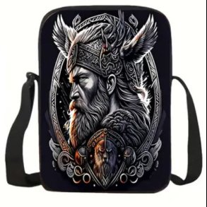 Viking Warrior silhouette Design Insulated Lunch Bag 