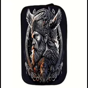 Viking Warrior silhouette Design, School pencil case / wash bag / make up bag 