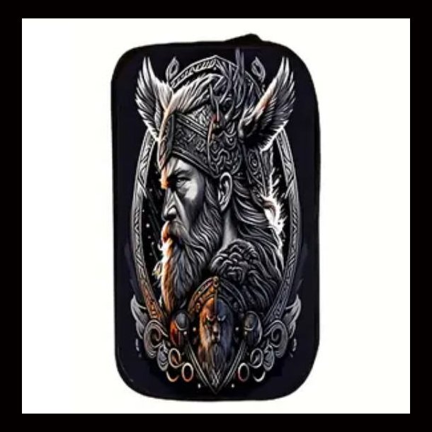 Viking Warrior silhouette Design, School pencil case / wash bag / make up bag 