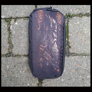Viking Warrior Design, School pencil case / wash bag / make up bag 