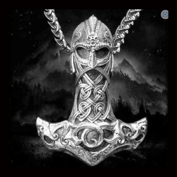 Viking Warrior Thors Hammer Necklace  Pendant