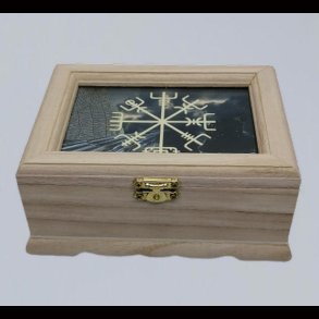 Viking Wooden Vegvisir box