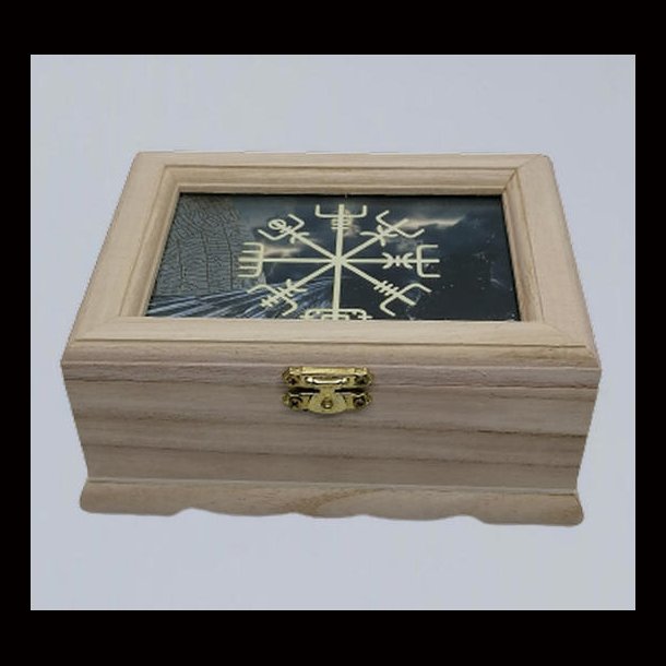 Viking Wooden Vegvisir box