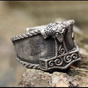 Viking Thor Hammer Ring
