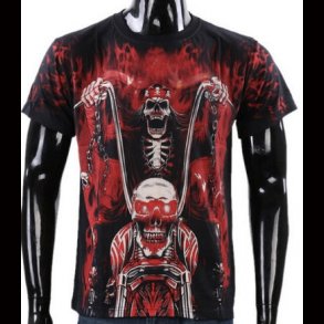 Motorbike Skeleton T shirt