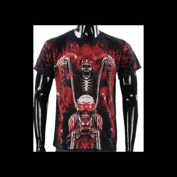 Motorbike Skeleton T shirt
