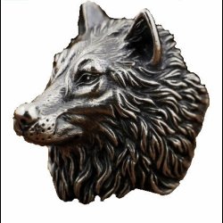 Fenrir Viking Wolf Head Ring