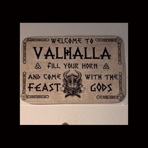 Welcome to Valhalla Indoor Doormat 