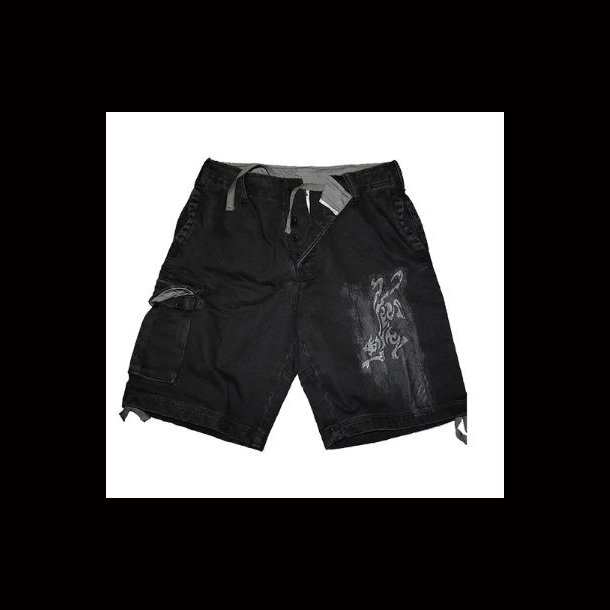 White Tiger - Vintage Cargo Shorts Black by Spiral Direct