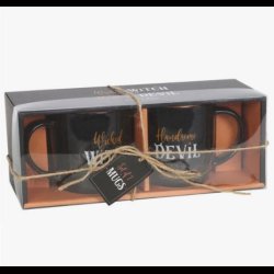 Wicked Witch and Handsome Devil Couples Mug Set