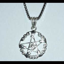 Witches Broom Pentagram Pendant