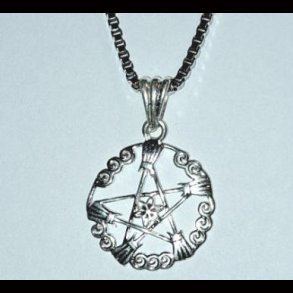 Witches Broom Pentagram Pendant