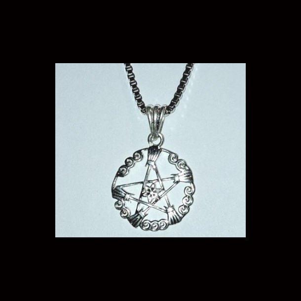 Witches Broom Pentagram Pendant