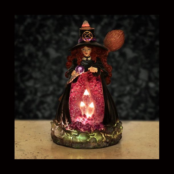 Witches Crystal Cave LED Backflow Incense Burner